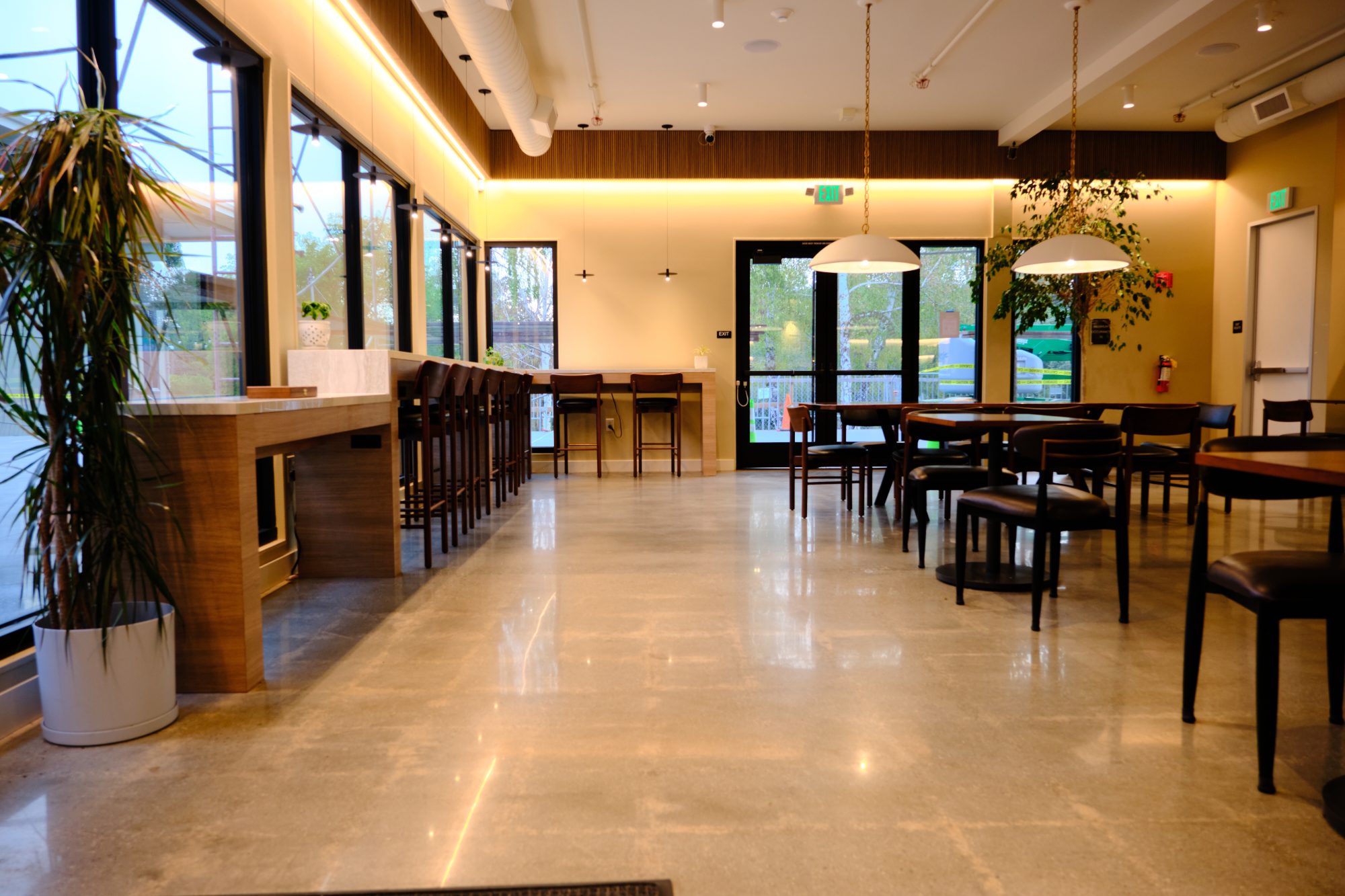 Venture Christian Church Coffee House, window-side seating